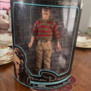 James Dean Doll in Striped Sweater